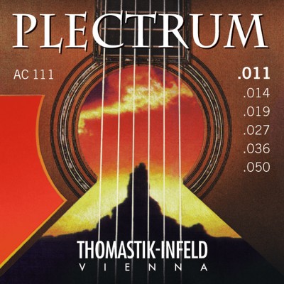 THOMASTIK ACOUSTIC GUITAR STRINGS PLECTRUM ACOUSTIC SERIES. NICKEL-FREE SET