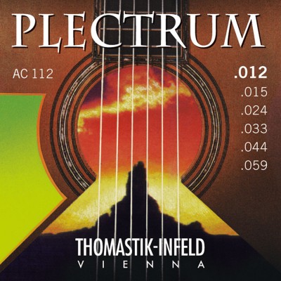 THOMASTIK ACOUSTIC GUITAR STRINGS PLECTRUM ACOUSTIC SERIES. NICKEL-FREE SET