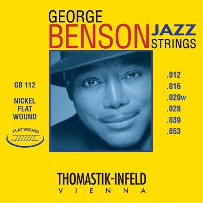 THOMASTIK GB112 JAZZ GEORGE BENSON FLAT WOUND 12-53