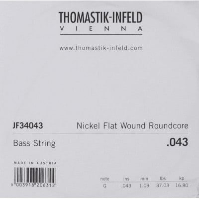 cordes infeld jazz bass serie nickel flat wound roundcore 43