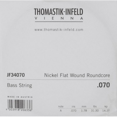 INFELD STRINGS ELECTRIC GUITAR JAZZ BASS SERIES NICKEL FLAT WOUND ROUNDCORE SERIES .070