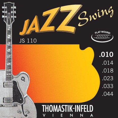 Thomastik Cordes Pour Guitares Electriques Jazz Swing Series Flat Wound Jeu