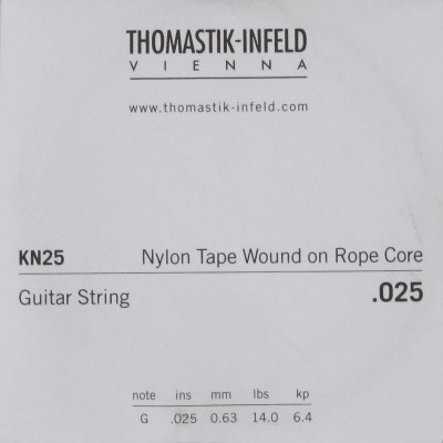 Thomastik Cordes Guitare Classique Classic S Series. Rope Core. Cordes Artiste Sol3 .025