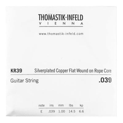 Thomastik Cordes Guitare Classique Classic S Series. Rope Core. Cordes Artiste Mi6 .039