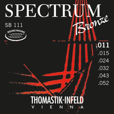 THOMASTIK CORDES GUITARE ACOUSTIQUE SPECTRUM BRONZE SERIES.SANS NICKEL JEU