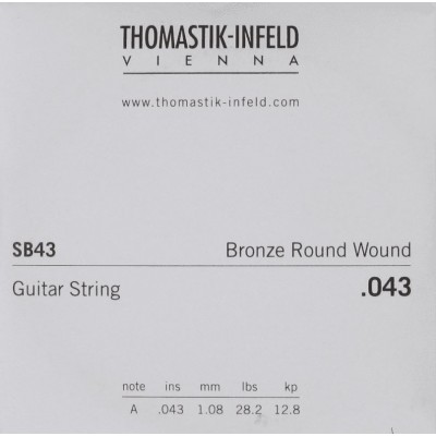 THOMASTIK STRINGS ACOUSTIC GUITAR SPECTRUM RETAIL STRINGS .043 RW