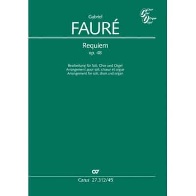 FAURE G. - REQUIEM OP. 48 (ARR. YVES CASTAGNET) - VOCAL SCORE