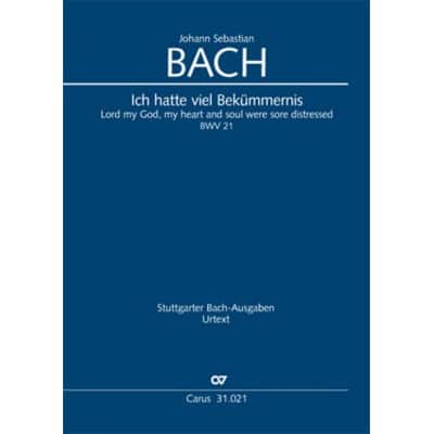 BACH J.S. - ICH HATTE VIEL BEKUMMERNIS BWV 21 - REDUCTION CHANT & PIANO