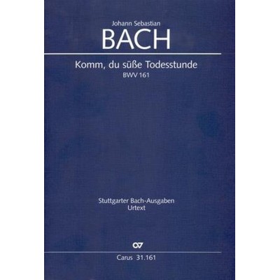 CARUS J.S. - Cate Bwv 161 Komm, Du Susse Todesstunde - Set Pies Separees