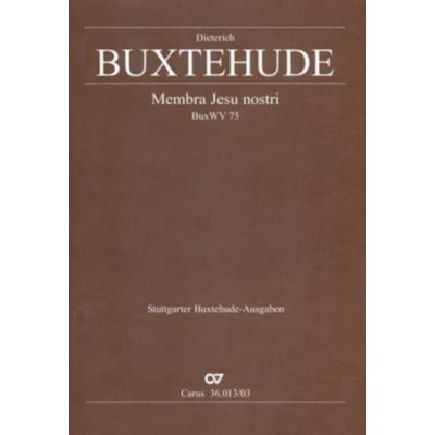 BUXTEHUDE D. - MEMBRA JESU NOSTRI BuxVW 75 - VOCAL SCORE
