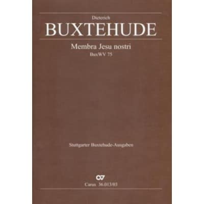 BUXTEHUDE D. - MEMBRA JESU NOSTRI BuxVW 75 - VOCAL SCORE