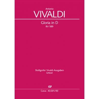 VIVALDI ANTONIO - GLORIA RV589 - CHANT/PIANO