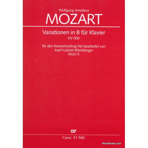 MOZART W. A. - VARIATIONEN IN B - PIANO