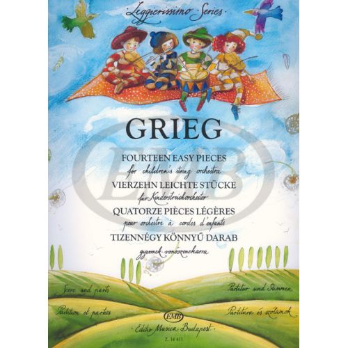 GRIEG E. - FOURTEEN EASY PIECES FOR CHILDREN'S STRING ORCHESTRA