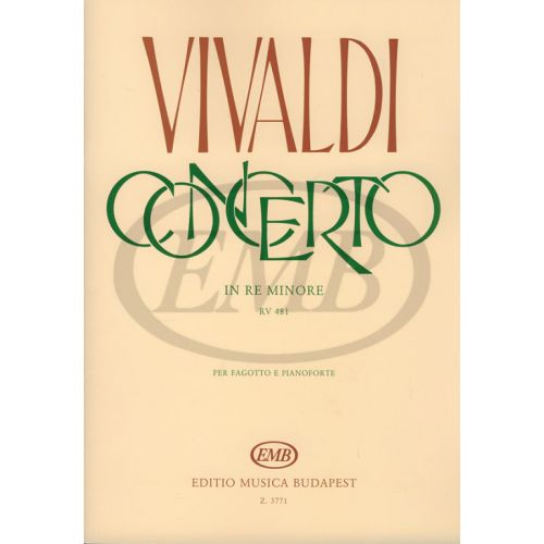 VIVALDI A. - CONCERTO F VIII N. 5 RE MINEUR - BASSON ET PIANO