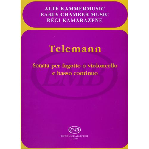 EMB (EDITIO MUSICA BUDAPEST) TELEMANN G.P. - SONATA MI - BASSON ET PIANO