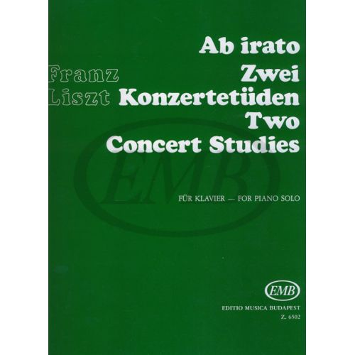 EMB (EDITIO MUSICA BUDAPEST) LISZT F. - STUDI DA CONCERTO (2) E AB IRATO - PIANO
