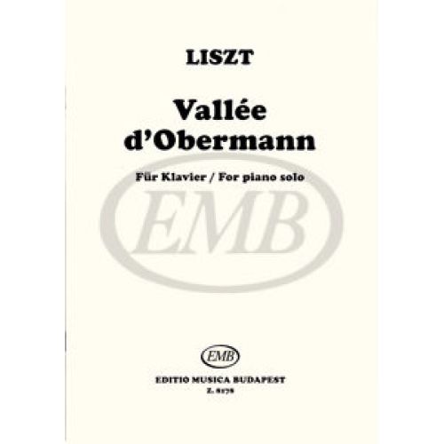 EMB (EDITIO MUSICA BUDAPEST) LISZT F. - VALLEE D'OBERMANN - PIANO