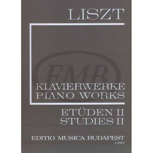 EMB (EDITIO MUSICA BUDAPEST) LISZT FRANZ - SUDIES VOL.2 - PIANO
