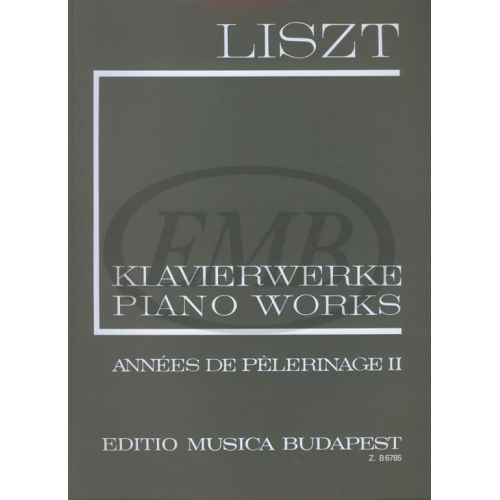 LISZT F. - ANNEES DE PELERINAGE VOL 2 - PIANO