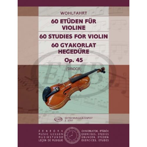 WOHLFAHRT F. - STUDI (60) OP. 45 - VIOLON