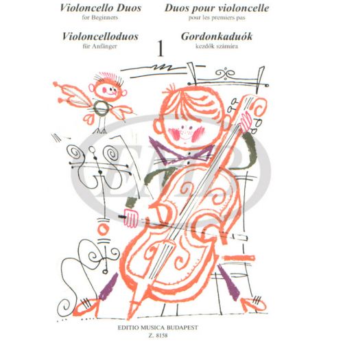 EMB (EDITIO MUSICA BUDAPEST) VIOLONCELLO DUOS FOR BEGINNERS VOL.1