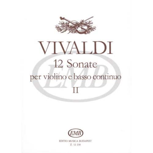 EMB (EDITIO MUSICA BUDAPEST) VIVALDI A. - SONATE (12) VOL. 2 - VIOLON ET PIANO