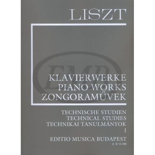 LISZT FRANZ - TECHNICAL STUDIES 1 - PIANO