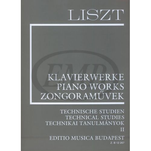 EMB (EDITIO MUSICA BUDAPEST) LISZT F. - TECHNICAL STUDIES VOL 2 - PIANO