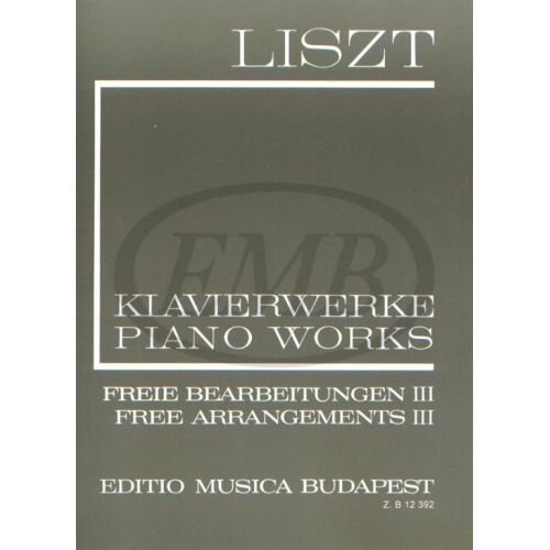 LISZT F. - FREE ARRANGEMENTS VOL 3 - PIANO