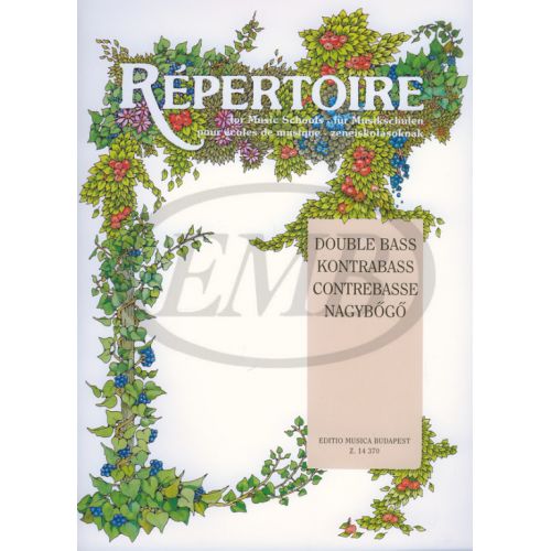 EMB (EDITIO MUSICA BUDAPEST) REPERTOIRE FOR MUSIC SCHOOLS - DOUBLE BASS