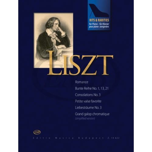 EMB (EDITIO MUSICA BUDAPEST) LISZT - HITS & RARITIES - PIANO