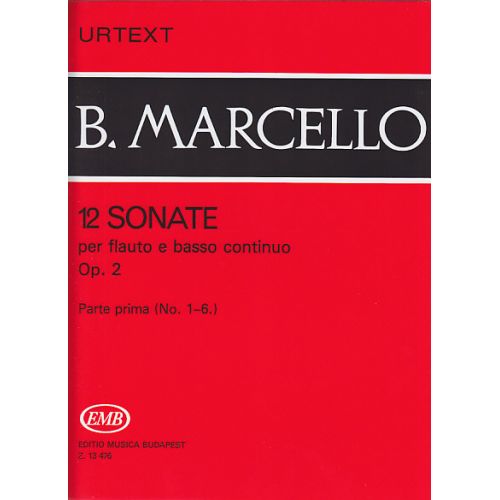 MARCELLO SONATE (12) POUR FLûTE A BEC OP. 2 VOL. 1
