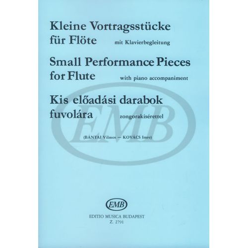  Small Performance Pieces - Flute Et Piano