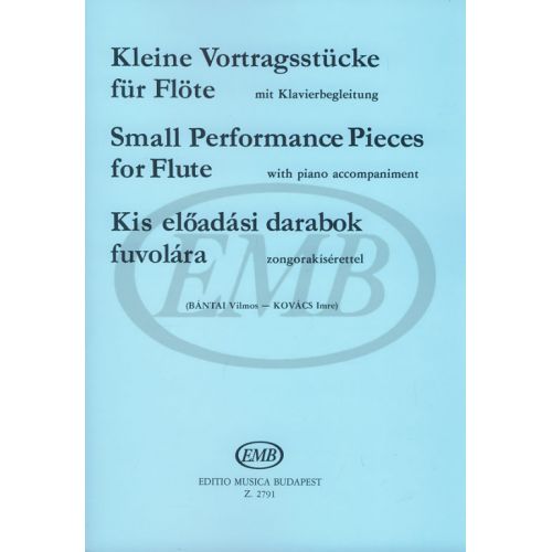 SMALL PERFORMANCE PIECES - FLUTE ET PIANO