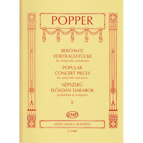 POPPER D. - POPULAR CONCERT PIECES 2 - VIOLONCELLE ET PIANO