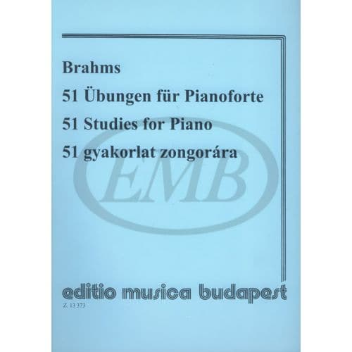 BRAHMS - 51 STUDIES - PIANO SOLO