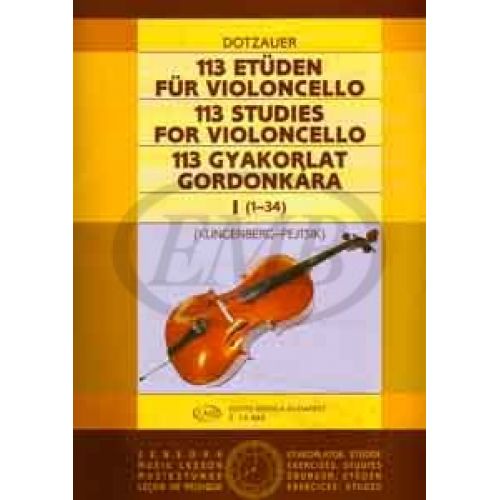 DOTZAUER - 113 STUDIES VOL.1 - VIOLONCELLE