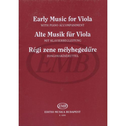 EMB (EDITIO MUSICA BUDAPEST) OLD - MUSIC FOR VIOLA - ALTO ET PIANO