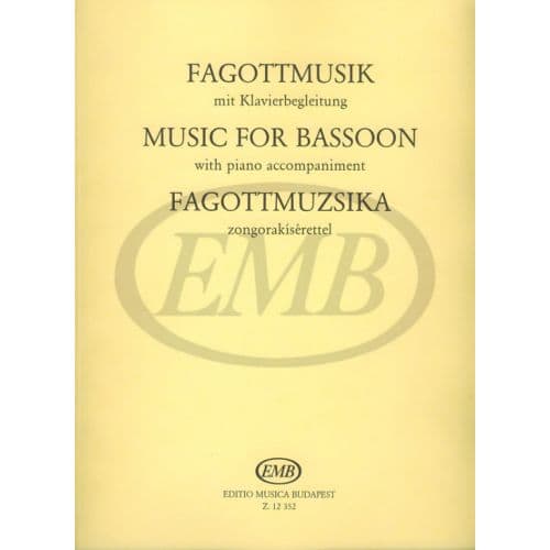 EMB (EDITIO MUSICA BUDAPEST) PEZZI PER FAGOTTO E PIANO