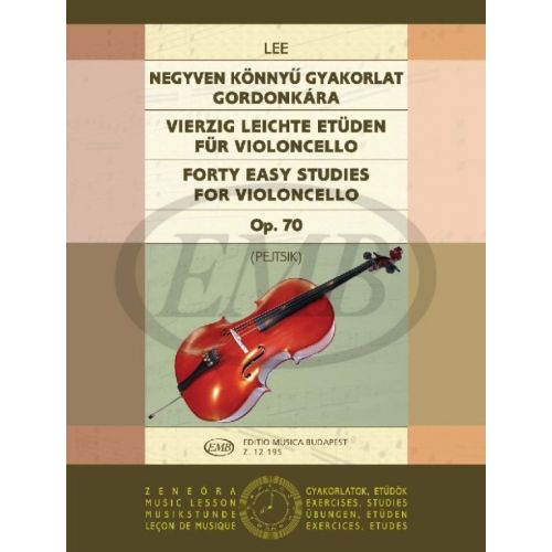 LEE - 40 EASY STUDIES OP.70 - VIOLONCELLE