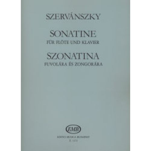 SZERVANSZKY E. - SONATINA - FLUTE ET PIANO