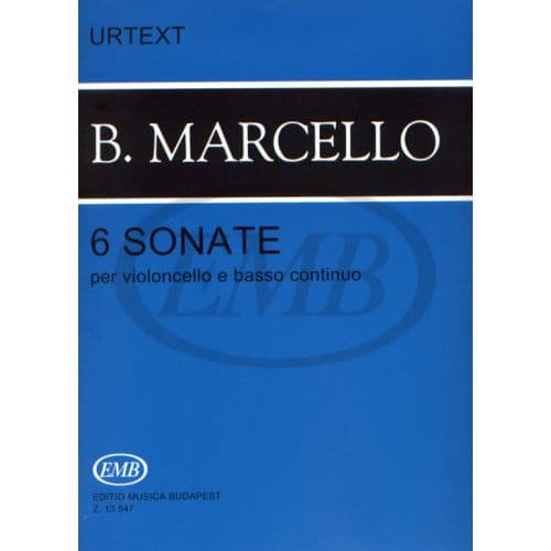 MARCELLO B. - SONATE (6) OP.1 - VIOLONCELLE ET PIANO