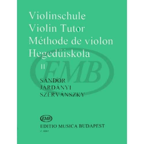 EMB (EDITIO MUSICA BUDAPEST) SANDOR / JARDANYI / SZERVANSZKY - METHODE DE VIOLON VOL.2 - VIOLON 