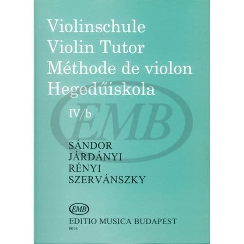 VIOLIN TUTOR VOL.4B - VIOLON