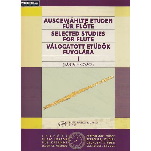 EMB (EDITIO MUSICA BUDAPEST) BANTAI / KOVACS - SELECTED STUDIES FOR FLUTE VOL.1