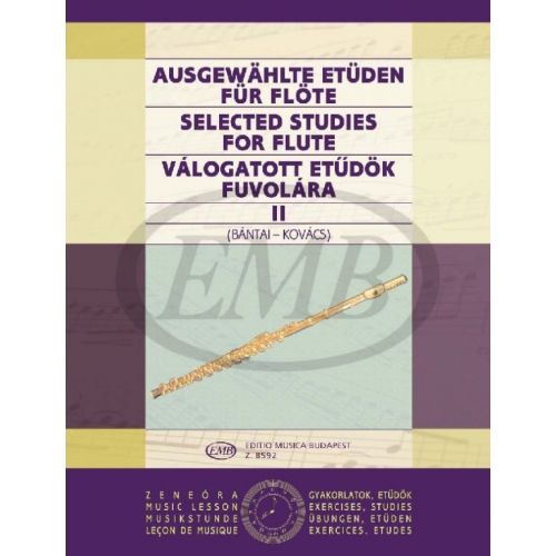 EMB (EDITIO MUSICA BUDAPEST) BANTAI-kovacs - Selected Studies Vol.2 - Flute