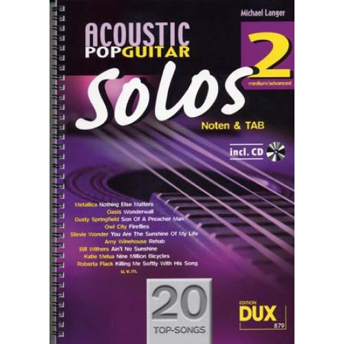 ACOUSTIC POP GUITAR SOLOS SOLF. & TAB VOL.2 + CD
