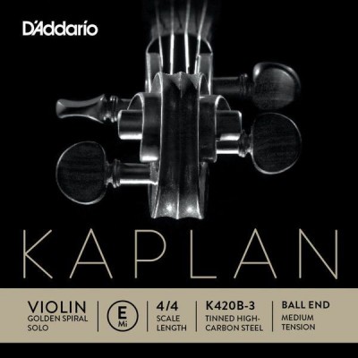 4/4 KAPLAN GOLDEN SPIRAL SOLO BALL END VIOLIN SINGLE E STRING SCALE MEDIUM TENSION