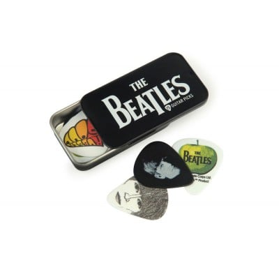 BEATLES SIGNATURE GUITAR PICK TINS LOGO 15 PICKS